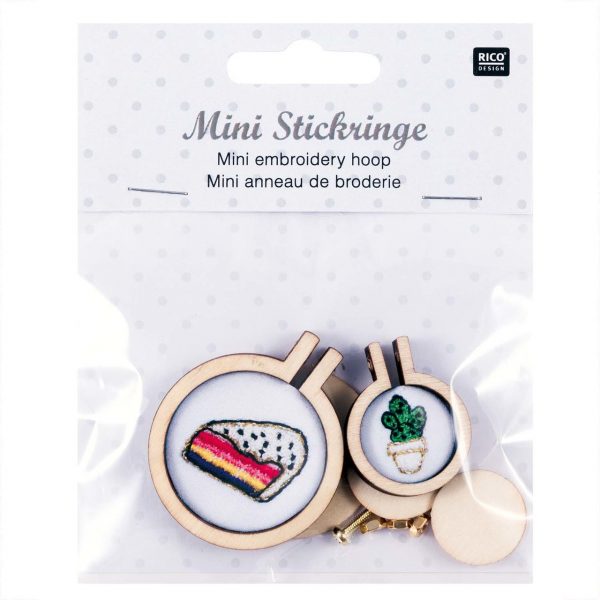 Rico Design Stickringe mini rund 2 Stück