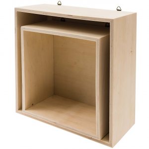 Rico Design Holzbox Set quadratisch 2teilig