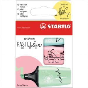 STABILO Textmarker Boss Mini Pastellove Edition designed by Hannah Rabenstein...