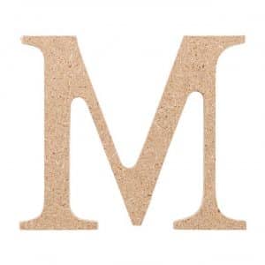 Rico Design MDF Mini Großbuchstabe M