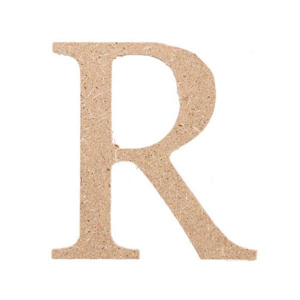 Rico Design MDF Mini Großbuchstabe R