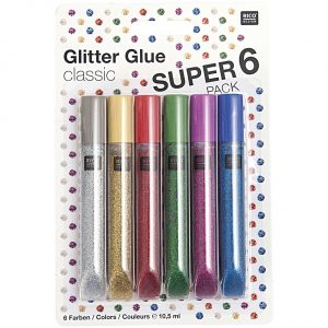 Rico Design Glitter Glue classic 6x10