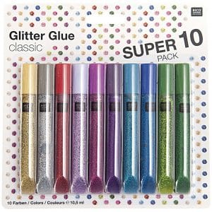 Rico Design Glitter Glue classic 10x10