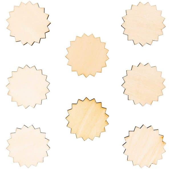 Rico Design Holzdeko-Set Rosette 8teilig