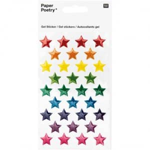 Paper Poetry 3D Sticker Sterne