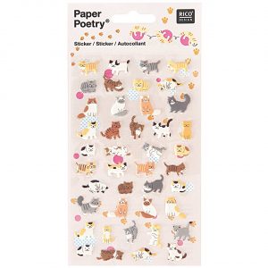 Paper Poetry Sticker Katzen