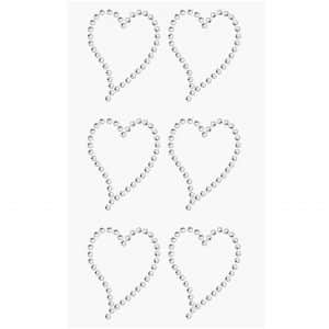 Paper Poetry Strass Sticker Herzen crystal