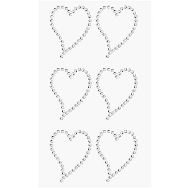 Paper Poetry Strass Sticker Herzen crystal