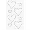 Paper Poetry Strass-Sticker Doppelherzen crystal