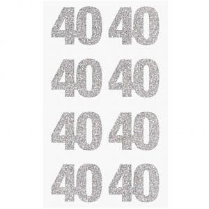 Paper Poetry Glittersticker 40 silber
