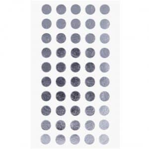 Paper Poetry Sticker Punkte silber 8mm 4 Bogen