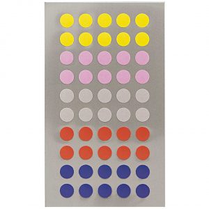 Rico Design Office Sticker Punkte 8mm 4 Bogen bunt