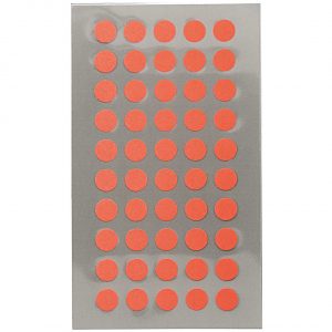 Rico Design Office Sticker Punkte 8mm 4 Bogen neonrot