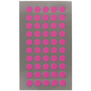 Rico Design Office Sticker Punkte 8mm 4 Bogen neonpink