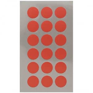 Rico Design Office Sticker Punkte 15mm 4 Bogen rot