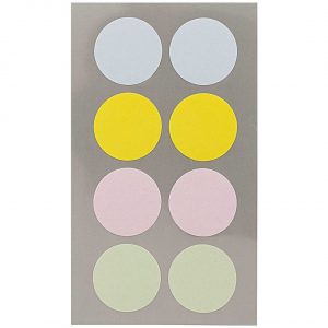 Rico Design Office Sticker Punkte 25mm 4 Bogen pastell