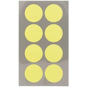 Rico Design Office Sticker Punkte 25mm 4 Bogen neongelb