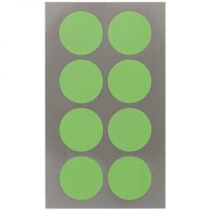 Rico Design Office Sticker Punkte 25mm 4 Bogen neongrün