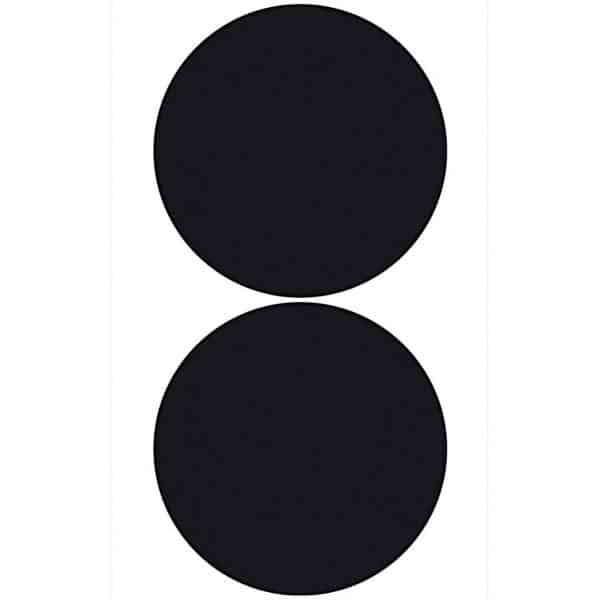 Paper Poetry Tafelfolien Sticker Kreise schwarz groß 2 Stück