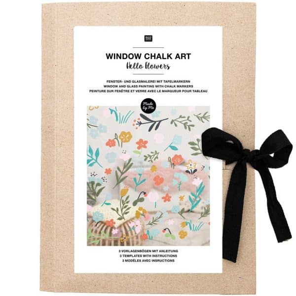 Rico Design Vorlagenmappe Hello Flowers Fenster- und Glasmalerei mit Kreidest...