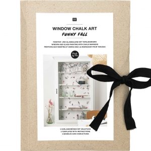 Rico Design Vorlagenmappe Funny Fall Fenster- und Glasmalerei mit Kreidestiften