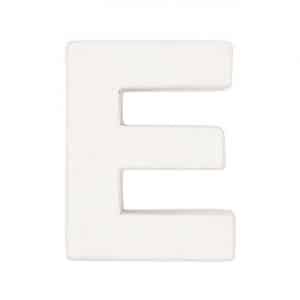 Rico Design 3D Papp-Buchstaben weiß stehend E