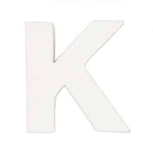 Rico Design 3D Papp-Buchstaben weiß stehend K