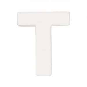 Rico Design 3D Papp-Buchstaben weiß stehend T