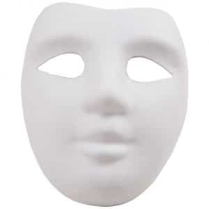 Rico Design Maske Gesicht weiß 18x22cm