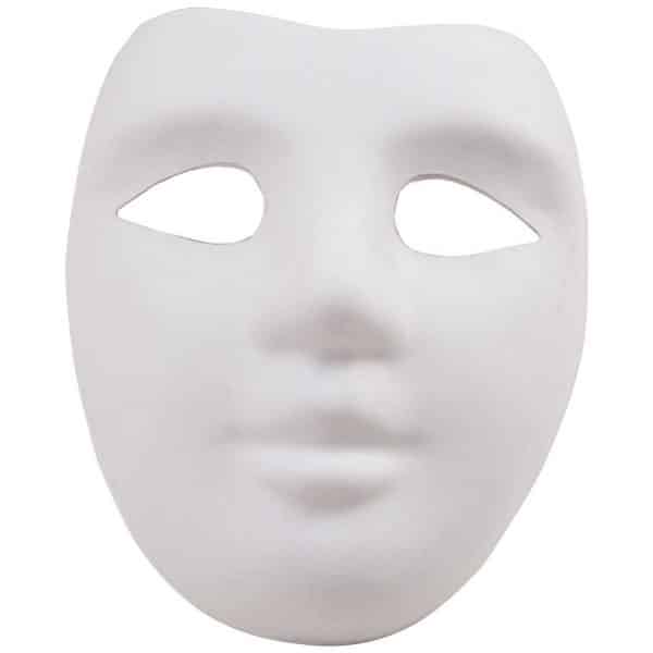 Rico Design Maske Gesicht weiß 18x22cm