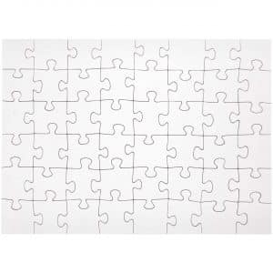 Rico Design Puzzle zum Selbstbemalen A4 48 Teile