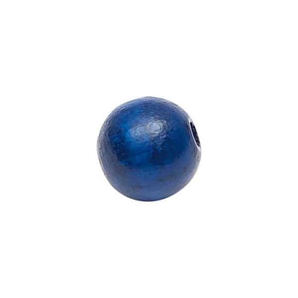 Rico Design Holz-Perlen 10mm 60 Stück dunkelblau