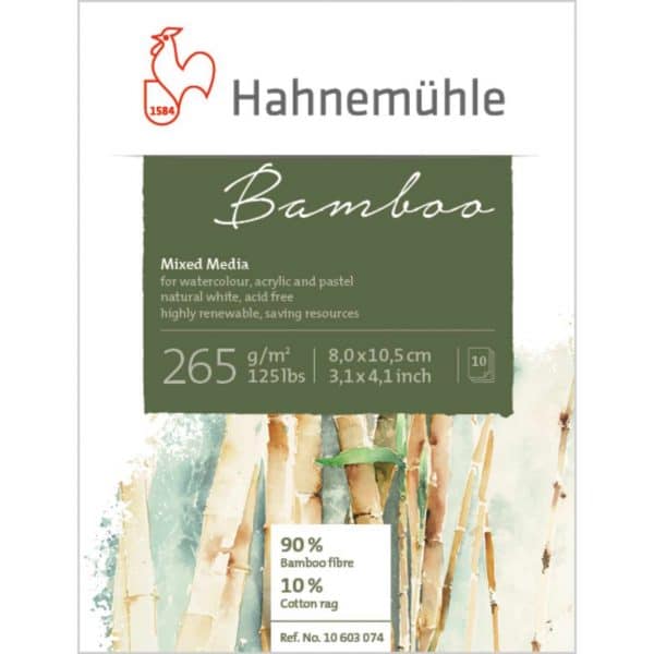 Hahnemühle Block Bamboo Mixed Media 265g/m² 8x10