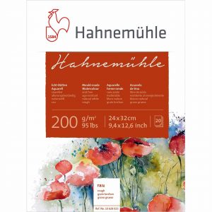 Hahnemühle Aquarellblock rau 200g/m² 20 Blatt 24 x 32 cm