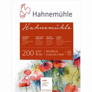 Hahnemühle Aquarellblock matt 200g/m² 20 Blatt 30x40cm
