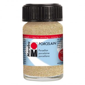 Marabu Porcelain 15ml glitter-gold