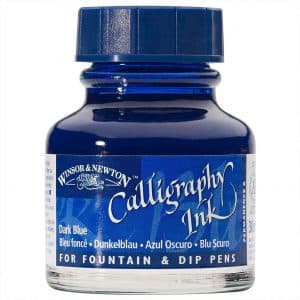 Winsor & Newton Kalligraphietusche 30ml dunkelblau