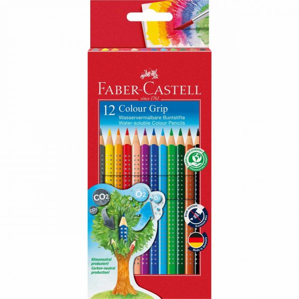 Faber Castell Colour GRIP Farbstift Kartonetui 12teilig