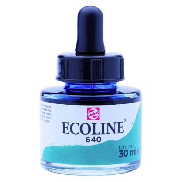 ECOLINE flüssige Wasserfarbe 30ml blaugrün