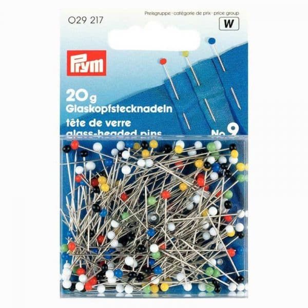 Prym Stecknadeln mit Glaskopf mehrfarbig 30mm 20g