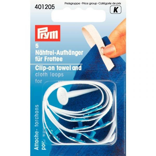 Prym Handtuch Clip Frottee weiß 5 Stück