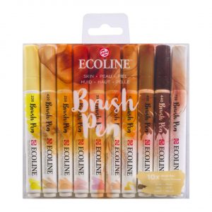 ECOLINE Brush Pen Set 10 Stück Haut