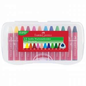 Faber Castell Wachsmalkreide Jumbo Box 12teilig