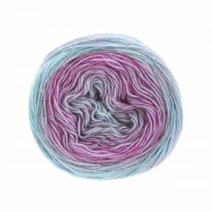 Lana Grossa Ecopuno Dégradé 100g 430m fuchsia-mint