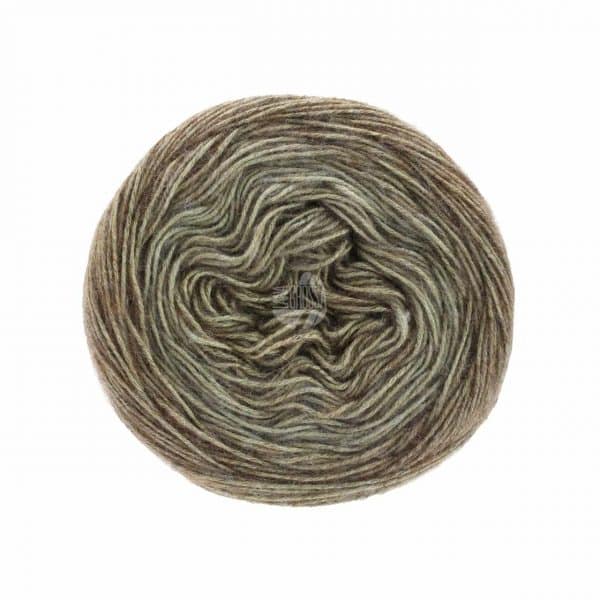 Lana Grossa Ecopuno Dégradé 100g 430m graubraun-beige