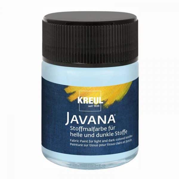 KREUL Javana Stoffmalfarbe helle und dunkle Stoffe 50ml eisblau