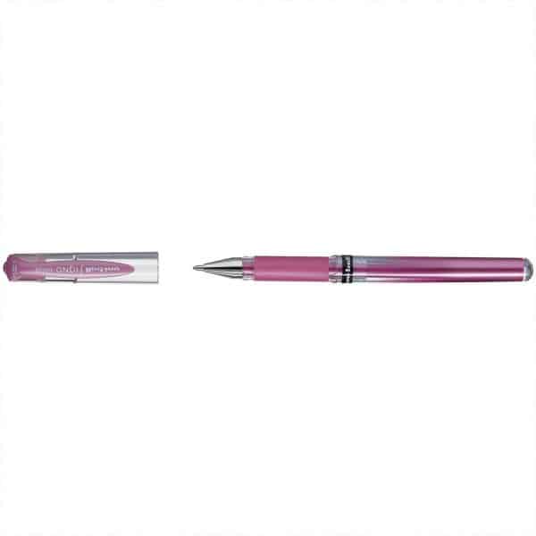 Uni-Ball Signo Broad UM-153 Gelroller 1mm pink-metallic