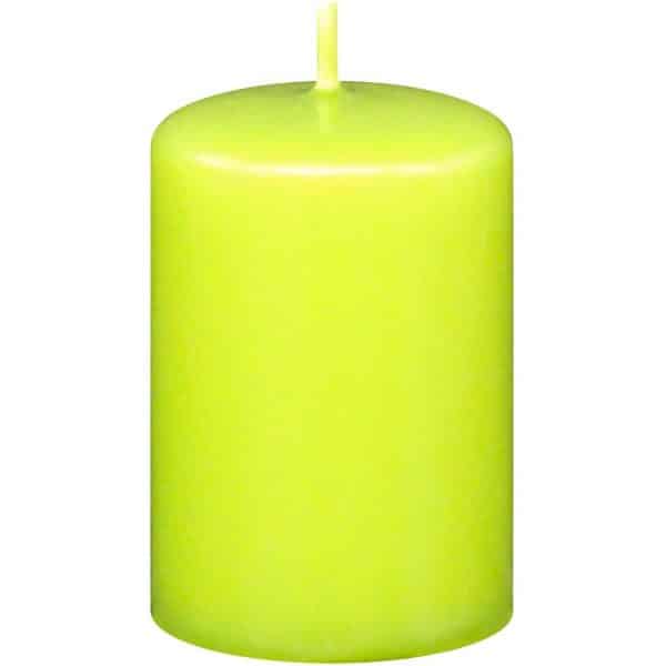 Kopschitz Stumpen-Kerze 6x4cm limonegrün