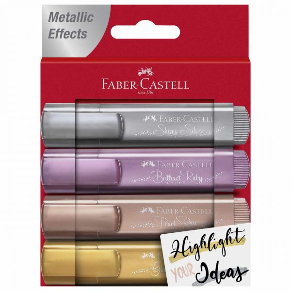 Faber Castell Textmarker TL 46 Metallic 4er Etui