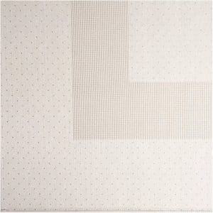 Rico Design Tischdecke beige mit Tupfen 90x90cm